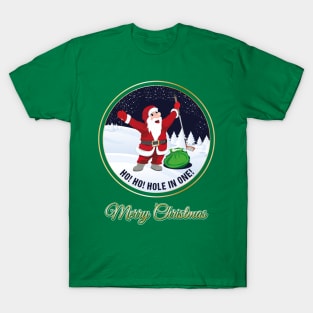 Santa Golf Season's Greetings for Golfer Golf Club Christmas Card T-Shirt